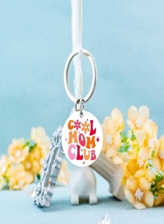 igvean Mom Stocking Stuffers Christmas Mothers Day Birthday Gifts for New Moms Funny Gift for Mom from Daughter Son Pregnant Mother Gifts for Women Cool Moms Club Keychain - Image 4